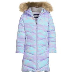 Lands' End Girls Winter Fleece Lined Down Alternative ThermoPlume Coat -Lands' End Store GUEST 78a34fb0 e066 4cea 908a 12e0ef793d17
