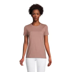 Lands' End Women's Tall Relaxed Supima Cotton Short Sleeve Crewneck T-Shirt -Lands' End Store GUEST 78db3406 9c03 4aa0 9b9e fabd99490749