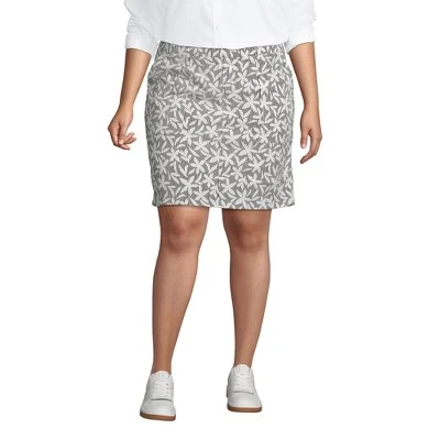 Lands' End Women's Mid Rise Elastic Waist Pull On Knockabout Chino Skort 9 Lands' End Women's Mid Rise Elastic Waist Pull On Knockabout Chino Skort - Image 9