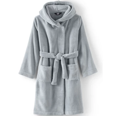 Lands' End Kids Hooded Fleece Solid Robe 5 Lands' End Kids Hooded Fleece Solid Robe - Image 5