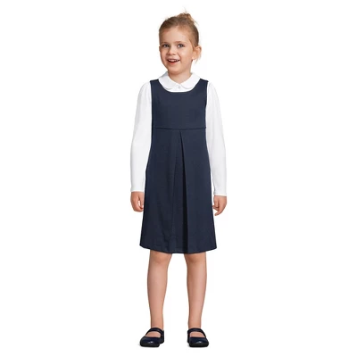 Lands' End Girls Ponte Pleat Jumper 2 Lands' End Girls Ponte Pleat Jumper - Image 2