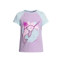 Lands' End Lands' End Girls Graphic Mock Neck UPF 50 Sun Protection Rash Guard 15 Lands' End Lands' End Girls Graphic Mock Neck UPF 50 Sun Protection Rash Guard -Lands' End Store GUEST 7c817ad4 58b3 43dc b898 0228c55121c3