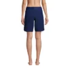Lands' End Women's 9" Quick Dry Elastic Waist Modest Board Shorts Swim Cover-up Shorts