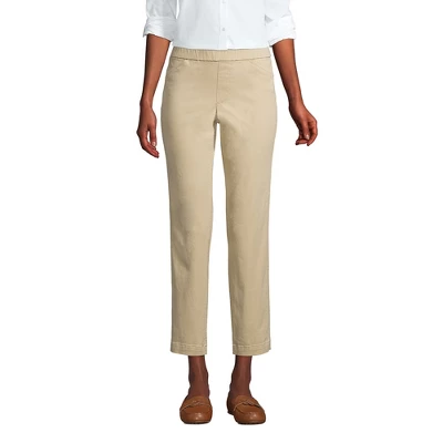 Lands' End Women's Mid Rise Pull On Chino Crop Pants 2 Lands' End Women's Mid Rise Pull On Chino Crop Pants - Image 2