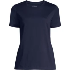 Lands' End Women's Relaxed Supima Cotton Short Sleeve Crewneck T-Shirt -Lands' End Store GUEST 7f00a7a7 2a16 499d 804e 7f2d7ffda2a2