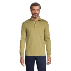 Lands' End Men's Long Sleeve Super Soft Supima Polo Shirt -Lands' End Store GUEST 7f0e98ce 4455 4bff aae2 deebd9d683f3