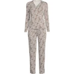 Lands' End Women's Cooling 2 Piece Pajama Set - Long Sleeve Crossover Top And Pants -Lands' End Store GUEST 7f6aef81 3628 4029 b81d e46020e94cec