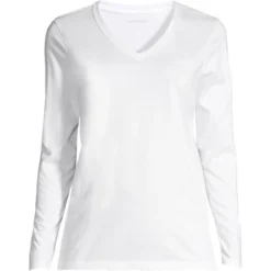 Lands' End Women's Tall Relaxed Supima Cotton Long Sleeve V-Neck T-Shirt -Lands' End Store GUEST 81e41915 e174 4349 b339 e9e62f5f5dc5 1