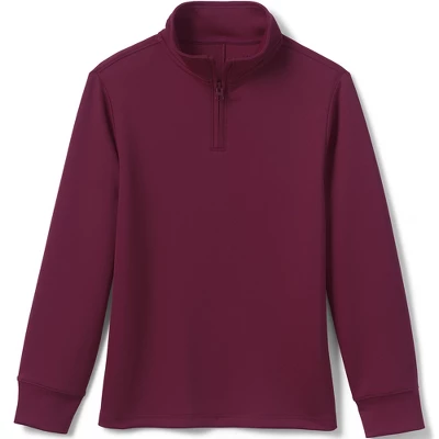 Lands' End Lands' End School Uniform Kids Quarter Zip Pullover 2 Lands' End Lands' End School Uniform Kids Quarter Zip Pullover - Image 2