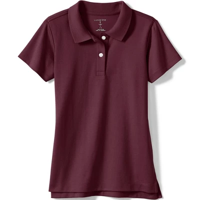 Lands' End School Uniform Girls Short Sleeve Feminine Fit Interlock Polo Shirt 8 Lands' End School Uniform Girls Short Sleeve Feminine Fit Interlock Polo Shirt - Image 8