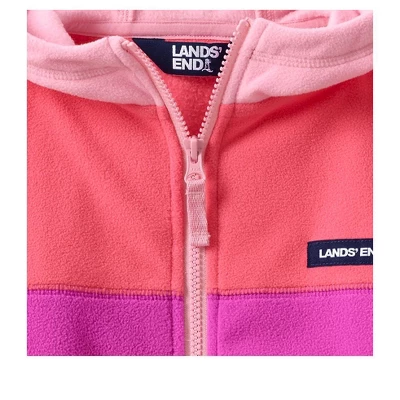 Lands' End Kids Fleece Full Zip Jacket With Hood 2 Lands' End Kids Fleece Full Zip Jacket With Hood - Image 2