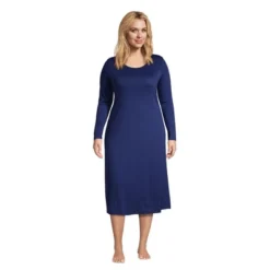 Lands' End Women's Supima Cotton Long Sleeve Midcalf Nightgown 13 Lands' End Women's Supima Cotton Long Sleeve Midcalf Nightgown -Lands' End Store GUEST 8378d0f8 a092 4ccf 81ae f893c2e1ff80