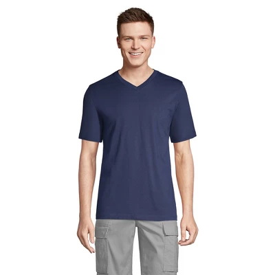 Lands' End Men's Super-T Short Sleeve V-Neck T-Shirt 6 Lands' End Men's Super-T Short Sleeve V-Neck T-Shirt - Image 6