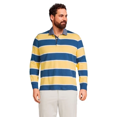 Lands' End Men's Long Sleeve Solid Rugby 6 Lands' End Men's Long Sleeve Solid Rugby - Image 6
