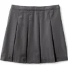 Lands' End Lands' End School Uniform Girls Poly-Cotton Box Pleat Skirt Top Of Knee