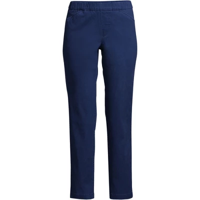 Lands' End Women's Mid Rise Pull On Chino Crop Pants 9 Lands' End Women's Mid Rise Pull On Chino Crop Pants - Image 9