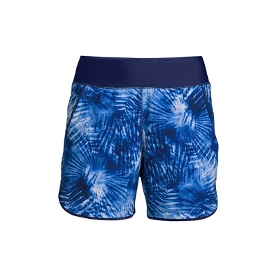 Lands' End Women's 5" Quick Dry Elastic Waist Board Shorts Swim Cover-up Shorts 2 Lands' End Women's 5" Quick Dry Elastic Waist Board Shorts Swim Cover-up Shorts - Image 2