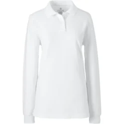 School Uniform Young Women's Long Sleeve Mesh Polo Shirt -Lands' End Store GUEST 8627d84d 6faf 4bb4 9a9e c9dc13abd274