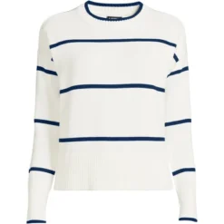 Lands' End Women's Drifter Cotton Easy Fit Crew Neck Sweater 5 Lands' End Women's Drifter Cotton Easy Fit Crew Neck Sweater -Lands' End Store GUEST 87596be0 5546 4396 8dc8 ff98ba36541a
