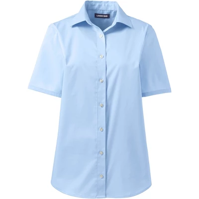 Lands' End School Uniform Women's No Gape Short Sleeve Stretch Shirt 3 Lands' End School Uniform Women's No Gape Short Sleeve Stretch Shirt - Image 3