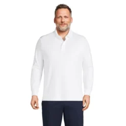 Lands' End Men's Long Sleeve Super Soft Supima Polo Shirt -Lands' End Store GUEST 87e0bf82 4ca9 4b77 9508 5018296ef955