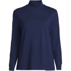 Lands' End Women's Plus Size Long Sleeve Super T Mock -Lands' End Store GUEST 884d76b6 c312 46c5 a63b d23426edd570