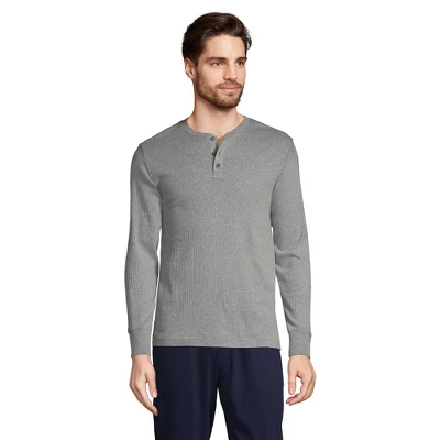 Lands' End Men's Knit Rib Pajama Henley 4 Lands' End Men's Knit Rib Pajama Henley - Image 4