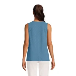 Lands' End Women's Knit Eyelet Tank