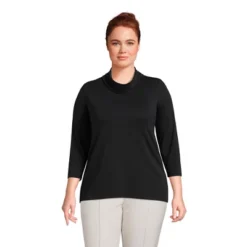 Lands' End Women's 3/4 Sleeve Light Weight Jersey Cowl Neck Top 15 Lands' End Women's 3/4 Sleeve Light Weight Jersey Cowl Neck Top -Lands' End Store GUEST 89609a3d a59f 4d6b a8d7 c6f7d6f9ea0e
