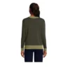 Lands' End Women's Fine Gauge Cotton Crewneck Sweater