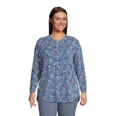 Lands' End Women's Long Sleeve Jersey A-line Tunic 5 Lands' End Women's Long Sleeve Jersey A-line Tunic - Image 5