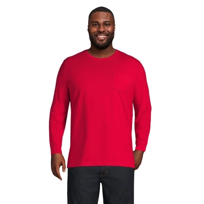 Lands' End Men's Super-T Long Sleeve T-Shirt With Pocket 4 Lands' End Men's Super-T Long Sleeve T-Shirt With Pocket - Image 4