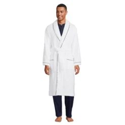 Lands' End Men's Calf Length Piped Turkish Terry Robe 6 Lands' End Men's Calf Length Piped Turkish Terry Robe -Lands' End Store GUEST 8f858e0f 7678 451f 8d0e 5f01723ff191
