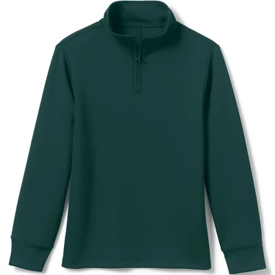 Lands' End Lands' End School Uniform Kids Quarter Zip Pullover 4 Lands' End Lands' End School Uniform Kids Quarter Zip Pullover - Image 4