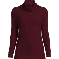 Lands' End Women's Long Sleeve Wide Rib Turtleneck -Lands' End Store GUEST 8fb3a3fa 1493 4cd7 8767 f56205453f68