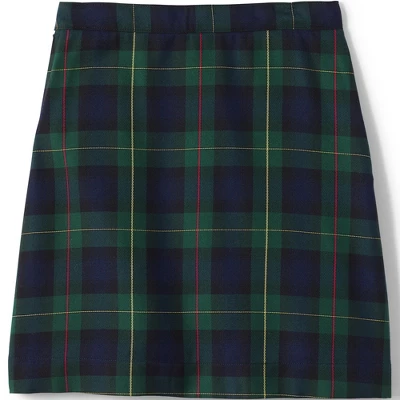 Lands' End School Uniform Girls Slim Plaid A-line Skirt Below The Knee 1 Lands' End School Uniform Girls Slim Plaid A-line Skirt Below The Knee