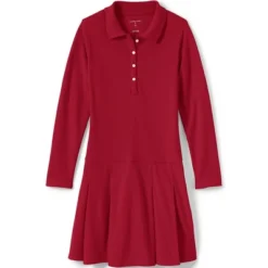 Lands' End School Uniform Girls Long Sleeve Mesh Polo Dress 8 Lands' End School Uniform Girls Long Sleeve Mesh Polo Dress -Lands' End Store GUEST 908b0abe 968f 40b1 acea f876c750bffa