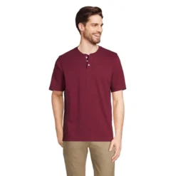 Lands' End Men's Short Sleeve Super-T Henley -Lands' End Store GUEST 913e45f2 543e 4ad4 bddc 159f2ead12a1