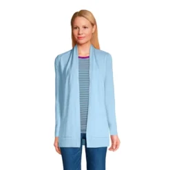 Lands' End Women's Cotton Open Long Cardigan Sweater 24 Lands' End Women's Cotton Open Long Cardigan Sweater -Lands' End Store GUEST 926577d2 e190 4297 a890 aa9533673b57