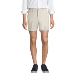Lands' End Lands' End Men's Traditional Fit 6" No Iron Chino Shorts -Lands' End Store GUEST 93192757 b23a 4a94 9c1c 030f48ece14b
