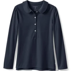 Lands' End Girls Long Sleeve Peter Pan Collar Polo Shirt -Lands' End Store GUEST 935e7d9c 7028 4ebe 8266 d4a997d2d1ad