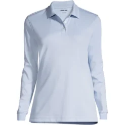 Lands' End School Uniform Women's Long Sleeve Interlock Polo Shirt -Lands' End Store GUEST 938e7a94 8901 4231 a934 54b139d50c2b 1