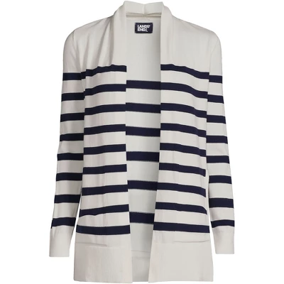 Lands' End Women's Cotton Open Long Cardigan Sweater 13 Lands' End Women's Cotton Open Long Cardigan Sweater - Image 13