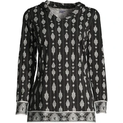 Lands' End Women's Slub Jersey Hooded Tunic 1 Lands' End Women's Slub Jersey Hooded Tunic