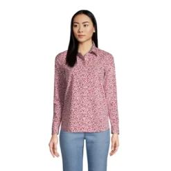 Lands' End Women's Tall No Iron Supima Cotton Long Sleeve Shirt -Lands' End Store GUEST 97cbb5e3 bfb6 4bce 8ab8 c1b2a7c167dd
