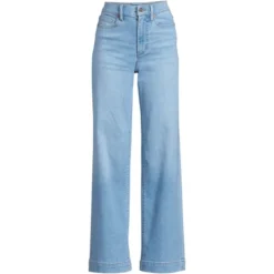 Lands' End Women's Recover High Rise Wide Leg Blue Jeans 12 Lands' End Women's Recover High Rise Wide Leg Blue Jeans -Lands' End Store GUEST 97e5939a d771 4bec aed2 744ed8864839