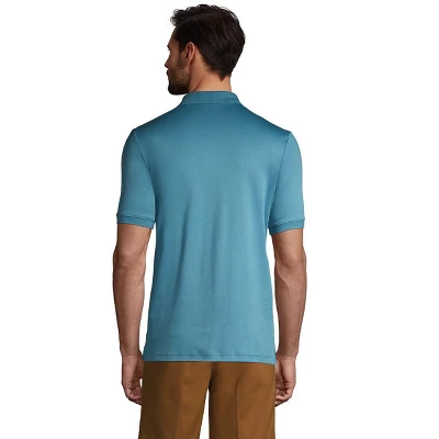 Lands' End Men's Short Sleeve Super Soft Supima Polo Shirt 2 Lands' End Men's Short Sleeve Super Soft Supima Polo Shirt - Image 2