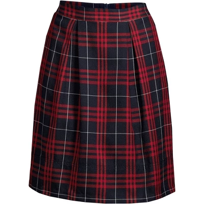 Lands' End School Uniform Women's Plaid Pleated Skort Top Of Knee 7 Lands' End School Uniform Women's Plaid Pleated Skort Top Of Knee - Image 7
