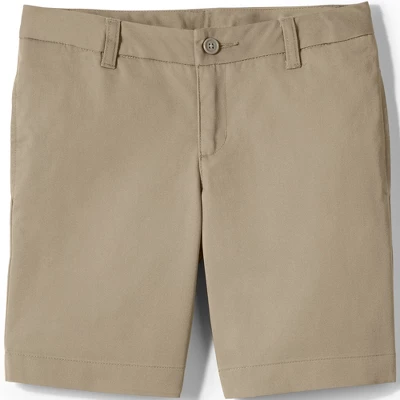 Lands' End Girls Plain Front Blend Chino Shorts 6 Lands' End Girls Plain Front Blend Chino Shorts - Image 6