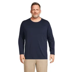 Lands' End Men's Long Sleeve Supima Tee -Lands' End Store GUEST 9b1e073c 755a 401d beb8 86ac9f9b4546